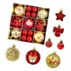 thumbnail image 5 of 35 adornos navideños colgantes con forma de estrella y lazo, decoración artesanal decorativa. Oro rojo, 5 of 9