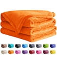 thumbnail image 1 of Manta Astarin, tamaño king, color naranja, para sofá o cama, suave y acogedora, 228 x 274 cm, 1 of 8