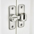 thumbnail image 5 of 3-Pack Heavy Duty Barn Door Locks 90/180 Degree Adjustable - Solid Zinc Alloy Sliding Door Latches for Bedroom, Cabinet - Silver, 5 of 15