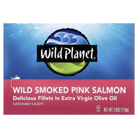 Wild Planet Wild Smoked Pink Salmon, 3.9 oz (110 g)