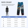 thumbnail image 4 of Lsque Ocean Coral Turtle Print Men's Pajama Pants, Lounge Pant - Comfortable Home Wear,Elastic Waistband, Stylish Design-Large, 4 of 9