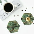 thumbnail image 5 of Disketp Succulents Funny Coasters,6 Pcs Leather Coasters With Holder, Perfect Housewarming Hostess Gifts,Protect Furniture From Water Marks Scratch And Damage, 5 of 9