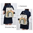 thumbnail image 4 of FORMRS Women's Travel Backpack Purse Anti-Theft Hidden Pockets Casual Shoulder Bag, White Cat Rainbow, 4 of 7