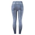 thumbnail image 4 of Audhol Winter Jeans for Women Women's Imitation Denim High Waist Loose Thickened Warm Plush Straight Long Pants Stretch Pants Stretch Jeans for Women Light Blue M, 4 of 8