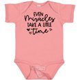 thumbnail image 3 of Inktastic Baby Even Miracles Take a Little Time Boys or Girls Baby Bodysuit, 3 of 5