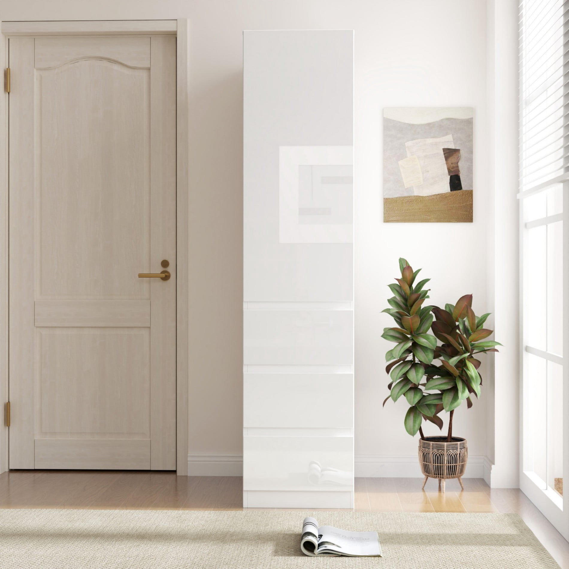 Kitchen Pantry Cabinet with Doors, Drawers and Shelves, 70.8" Tall Freestanding Storage Cabinet with Door Shelves, Large Pantry Cupboard for Kitchen, Dining Room, Living Room, White