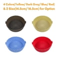 thumbnail image 5 of 14.5cm/5.7inch Air Fryer Liner Reusable Silicone Air Fryer Pot Easy Cleaning Round Silicone Liner Replacement For Parchment Paper Liners, 5 of 5