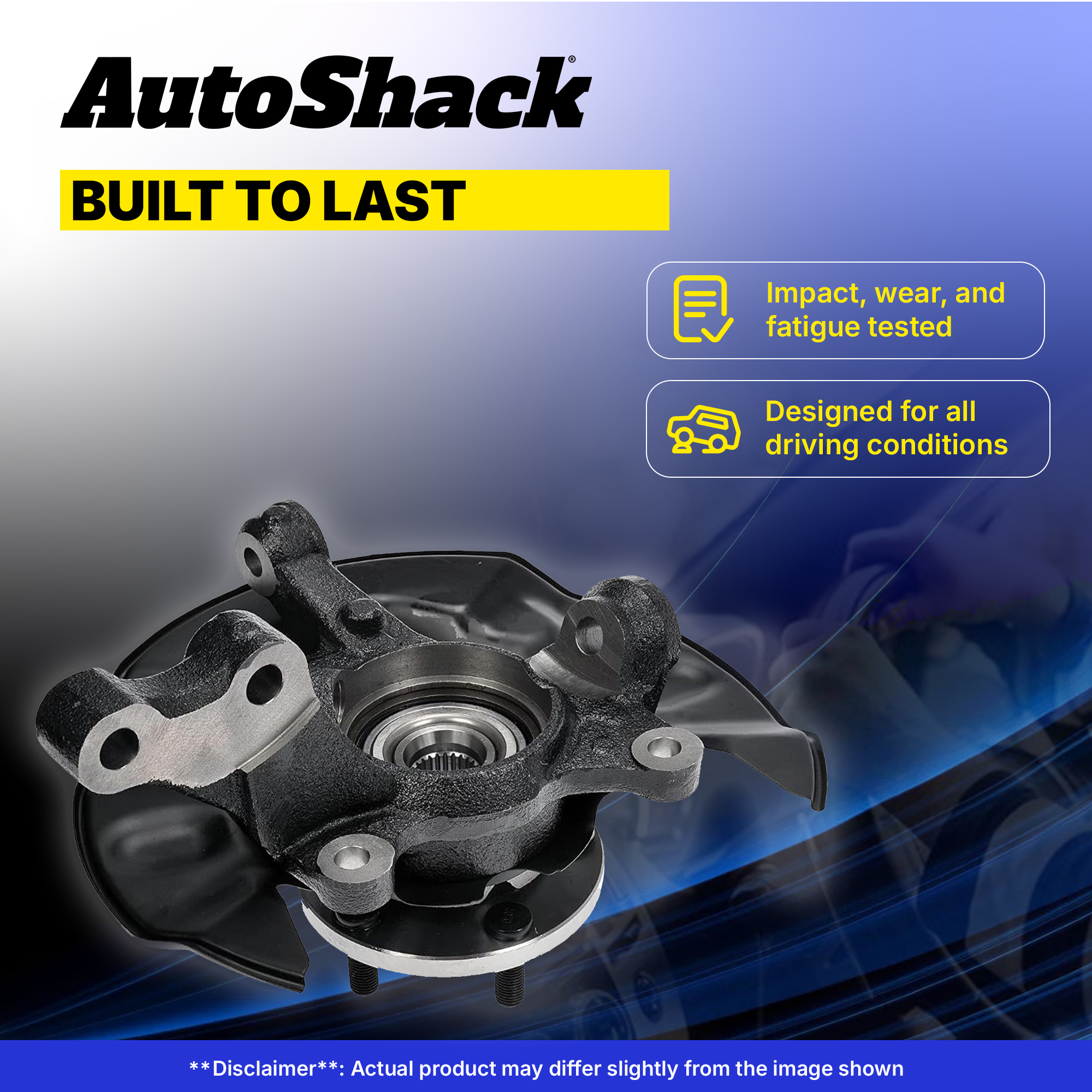 AWD Front Steering Knuckles And Wheel Hub Bearings For 2009-2013 Toyota Matrix – Detroit Axle