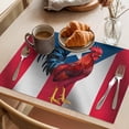 thumbnail image 3 of Retro Sunflowers Placemats Set of 6, Yellow Flowers Old Newspaper Background Non-Slip Place Mats Washable Table Mats for Kitchen Dining Table Decorations Indoor/Outdoor, 3 of 9