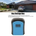 thumbnail image 4 of Key Lock Box, Wall Mount Waterproof 4 Digit Combination Lockbox Key Storage Lock Box With 5 Keys Key Safe Security Key Drop Box For Indoor, Outdoor, Garage, Garden, Store, 4 of 8