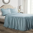 thumbnail image 5 of Lush Decor Ruffle Skirt Bedspread, Full, Ivory, 3-Pc Set, 5 of 11