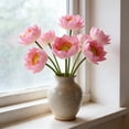 thumbnail image 4 of weibbin Artificial Lotus Flower Spring Summer Decor Realistic One Stem Fake Lotus For Living Room Pond Decoration 28.34x3.93in, 4 of 6