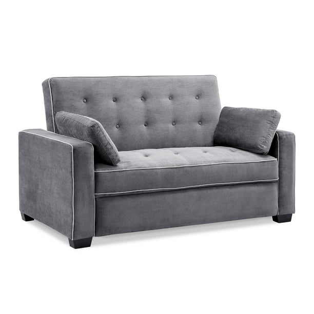 Serta Monroe Modern Sofa with Sleeper, Gray Fabric - Walmart.com