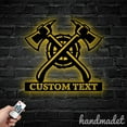 thumbnail image 2 of Handmadetneonsign Axe Throwing Metal Wall Art Light, Axe Throwing Metal Sign Wall Decor, Axe Metal Decor, 2 of 5