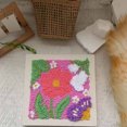 thumbnail image 3 of Embroidery Punch Needle Kit for Beginners with Frame Hoop Pattern Threader Yarn and Complete Craft Supplies, 3 of 3