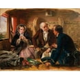 thumbnail image 2 of Solomon, Abraham 14x12 White Modern Wood Framed Museum Art Print Titled - First Class - The Meeting, 1855, 2 of 4
