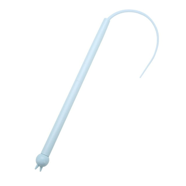 Cat Teaser Stick Kitten Interactive Toy portátiles portátiles mascotas de mano suministros de gato juguete Azul