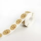 thumbnail image 4 of rollo de pegatinas de papel kraft hechas a mano con letras de amor, ideal para decorar fiestas (1 rollo, 500 pegatinas), 4 of 7