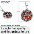 thumbnail image 4 of Carnelian Necklace for Women - Boho Summer Jewelry for Her Dragonfly Wedding Anniversary Birthday Christmas Gifts Necklace Pendant - 20", 4 of 13