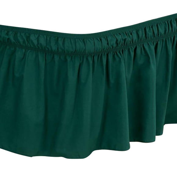 Polyester Elastic Bed Skirt - Dust Proof, Non-Slip, Adjustable - for Concealing Box Spring, Underbed Storage