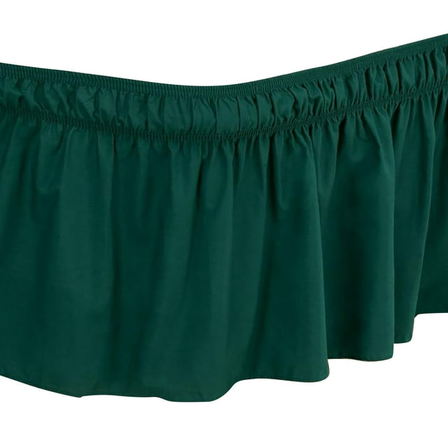 Binwennn Pet Furniture Protector Solid Color Bedding Elastic Bed Apron Proof Bedspread Non Bed Skirt *Green