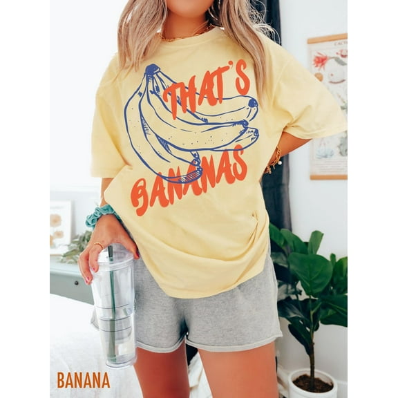 Banana T-Shirt, Fruit Shirt, Funny Banana, Vintage Aesthetic, Retro Graphic Tee, Bananas Tee Shirt, Funny Fruit T Shirt, Food TShirt TH270502