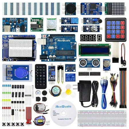 BOFEER Most Complete Starter Kit for Arduino UNO R3 Programming Beginner Learning Kit with Servo Most Complete Electrnoics Starter Kit LEDs Compatible with Arduino IDE