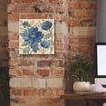 thumbnail image 5 of Epic Graffiti 'Spring Lace Floral IV Dark Blue' by Silvia Vassileva, Canvas Wall Art, 12"x12", 5 of 8