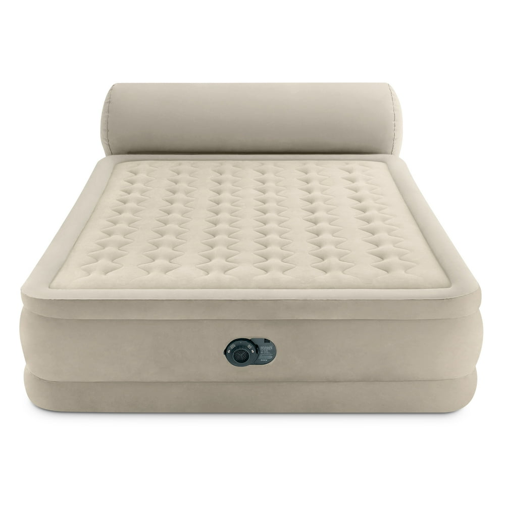 Intex® DuraBeam Headboard 18" Queen Air Mattress with Builtin Pump