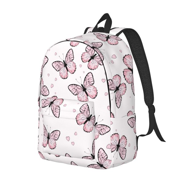 Fotbe Butterflies (2) Mochila de Lona con Estampado, Mochila Duradera, Mochila Versátil de Alta Calidad, Mochila Compacta Vintage-Small
