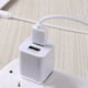 thumbnail image 4 of Cargador USB de doble puerto, 2.1A USB dual, Chapado en oro, Cargador rápido, Plata, 4 of 4