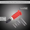 thumbnail image 2 of Screwdriver Bit Sets Multi-Function Heavy Duty Impact Screwdriver Bits Kit Durable Processing Tool Accessories with Case 7 Pcs/Set, 2 of 4