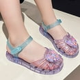 thumbnail image 4 of BOBOGOJP Cute Heart Jellies Shoes For Girls Soft Closed Toe Dress Sandals With Strap Summer Girl Outdoor Casual Pink Purple for 13, 4 of 7