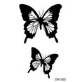 thumbnail image 1 of Pegatinas de tatuajes de mariposas a prueba de agua para manos y muñecas, tatuajes de larga duración semipermanentes con temática de medicina herbal para mujeres, 1 of 4
