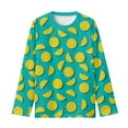 thumbnail image 5 of DISNIMO Green Lemon shirt long sleeve for kids long sleeve shirts for girls 3-4 long sleeve shirt kids crew neck tshirt girls long sleeve t shirts soft kids t shirt casual tops girls, 5 of 7