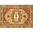 thumbnail image 1 of Ahgly Company Indoor Rectangle Abstract Brown Modern Area Rugs, 8' x 10', 1 of 4