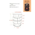 thumbnail image 3 of Room Designs Shoe Rack Beech Chocolate Transitional Circular, 3 of 4
