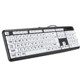 thumbnail image 4 of fashionhome Computer Large Print Wired Keyboard Fluent Typing Lightweight USB Keyboards Cable Input Equipment Keypad Elderly Weak Sight, 4 of 6
