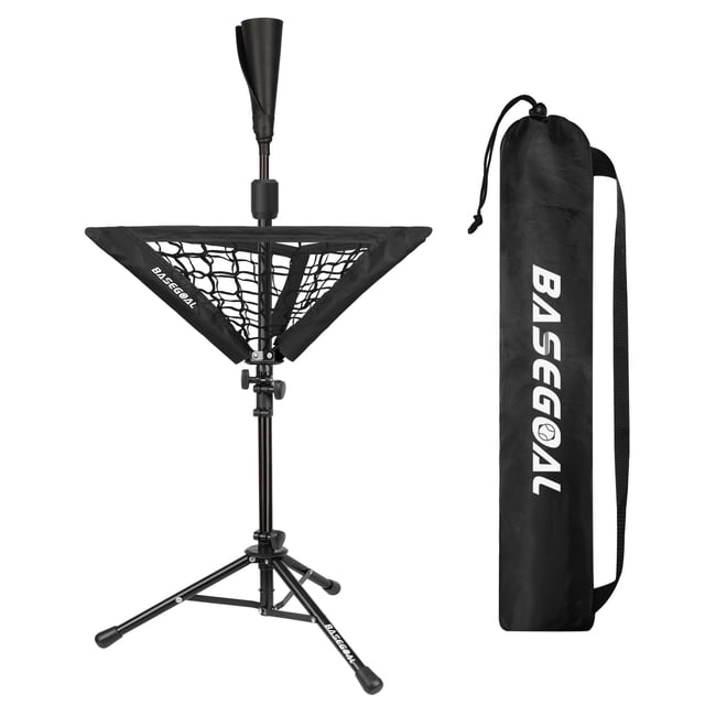 BaseGoal Soporte Tripié Portátil para Tee de Bateo de Béisbol