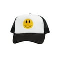 thumbnail image 2 of Top Headwear Youth Unisex Kids Snapback Smile Trucker Cap, Black/White, 2 of 4
