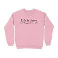 thumbnail image 5 of Life is Short Eat Dessert First Sweatshirt (Sand, 3XL), 5 of 14