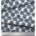 thumbnail image 2 of Soimoi Cotton Jersey Fabric Floral Block Printed Craft Fabric by The Yard 58 Inch Wide, 2 of 3