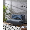 thumbnail image 3 of Navy Blue Marble Pillow Covers King Size, Modern Contemporary Art Soft Bed Throw Pillowcases Breathable Cooling Long Lumbar Body Pillow Sham Cover for Bed Sofa 20''x40'', 3 of 7
