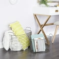 thumbnail image 2 of CosmoLiving by Cosmopolitan 21", 17"W Dark Gray Metal Storage Basket with Handles, 2-Pieces, 2 of 15
