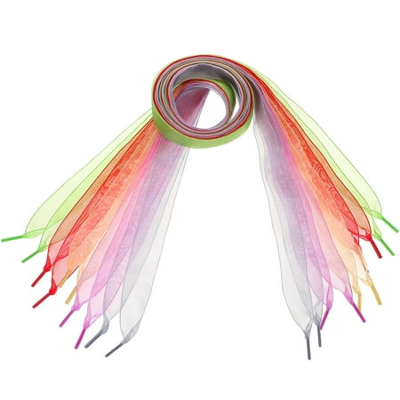 

5pcs Ribbon Shoelaces Chiffon Shoe Laces Colored Shoe Strings Sneakers Shoe Laces