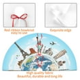 thumbnail image 4 of Sikiie World Travel 30-48 inches {designName} Print Christmas Tree Skirt Snowman Xmas Tree Skirt with Edge Christmas Decorations for Holiday Party48", 4 of 7