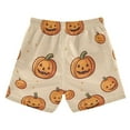 thumbnail image 7 of FORMRS Boys Swim Trunks Quick Dry Mesh Liner Boardshorts Sizes XS-XL, Halloween Pumpkins Pattern, 7 of 7
