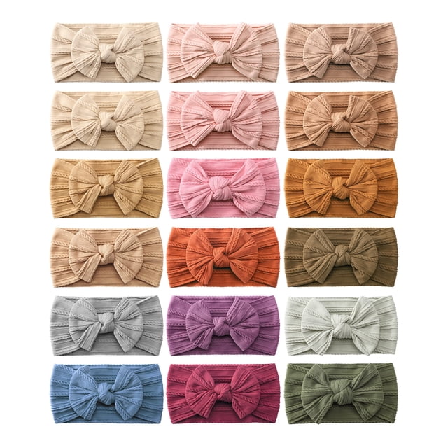 Set de diademas de nailon para el pelo para niñas (18 piezas)