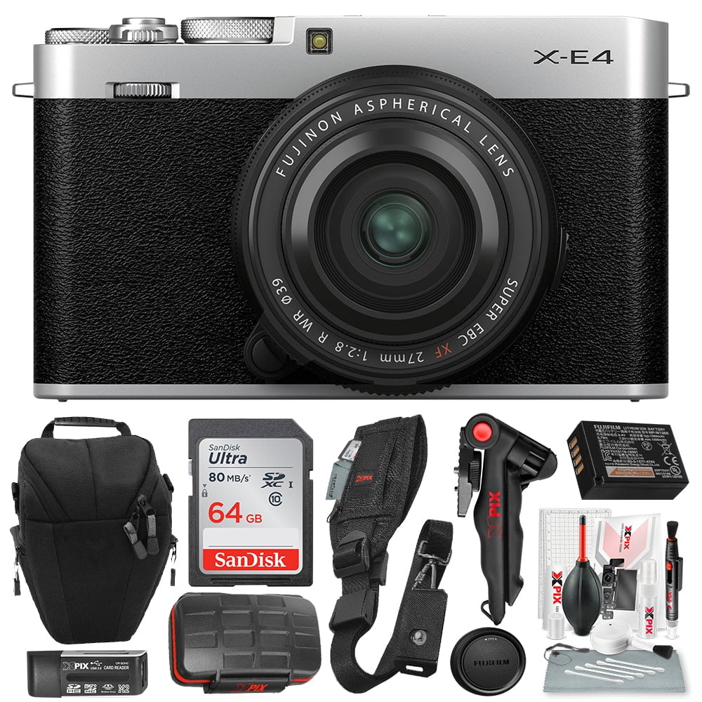 Fujifilm XE4 Mirrorless Digital Camera, Basic Accesories Bundle