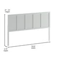 thumbnail image 4 of Flash Furniture Oliver King Size Wooden Four Panel Adjustable Headboard 78.25"W x 0.75"D x 41" - 51, 4 of 9